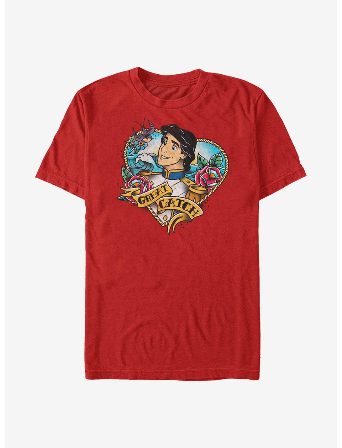 Disney The Little Mermaid Eric Great Catch T-Shirt, RED, hi-res