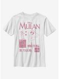 Disney Mulan Grid Youth T-Shirt, WHITE, hi-res