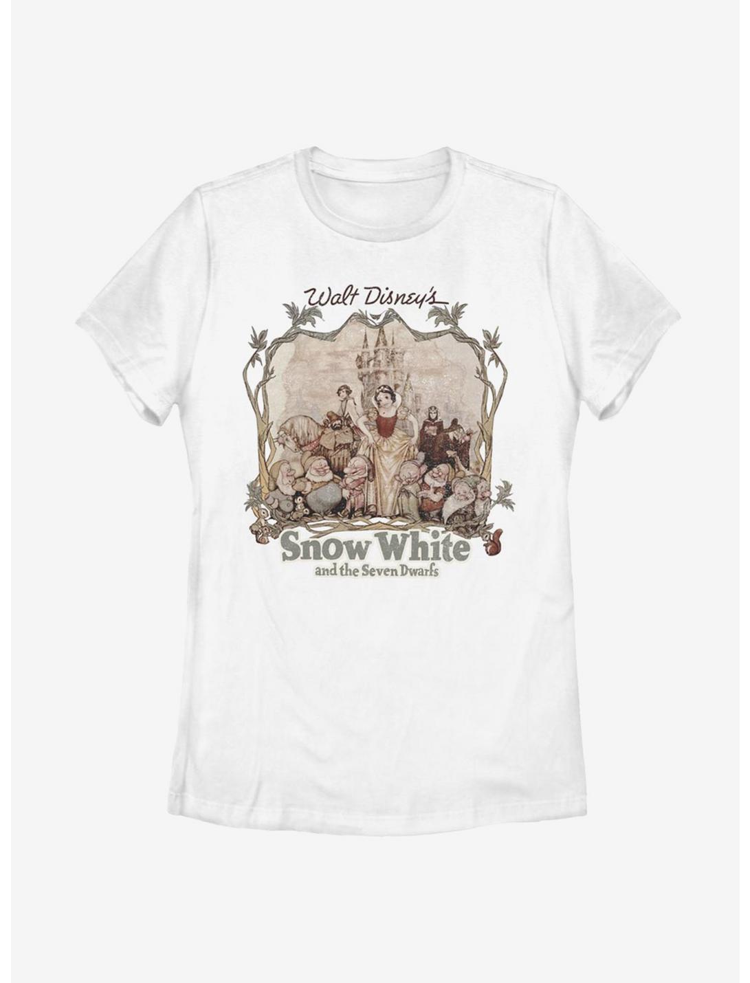 Disney Snow White And The Seven Dwarfs Friends Womens T-Shirt, WHITE, hi-res