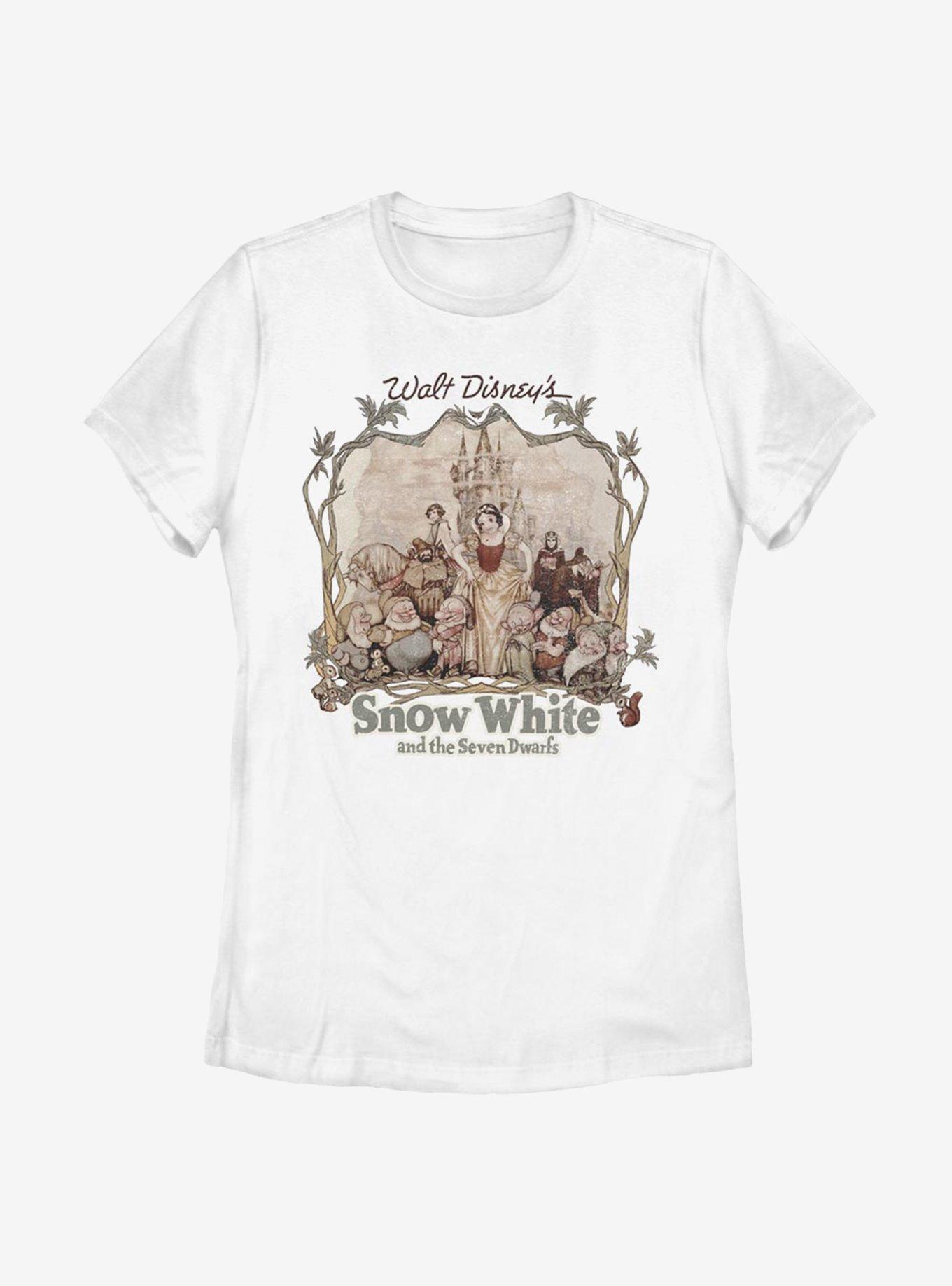 Disney Snow White And The Seven Dwarfs Friends Womens T-Shirt, WHITE, hi-res