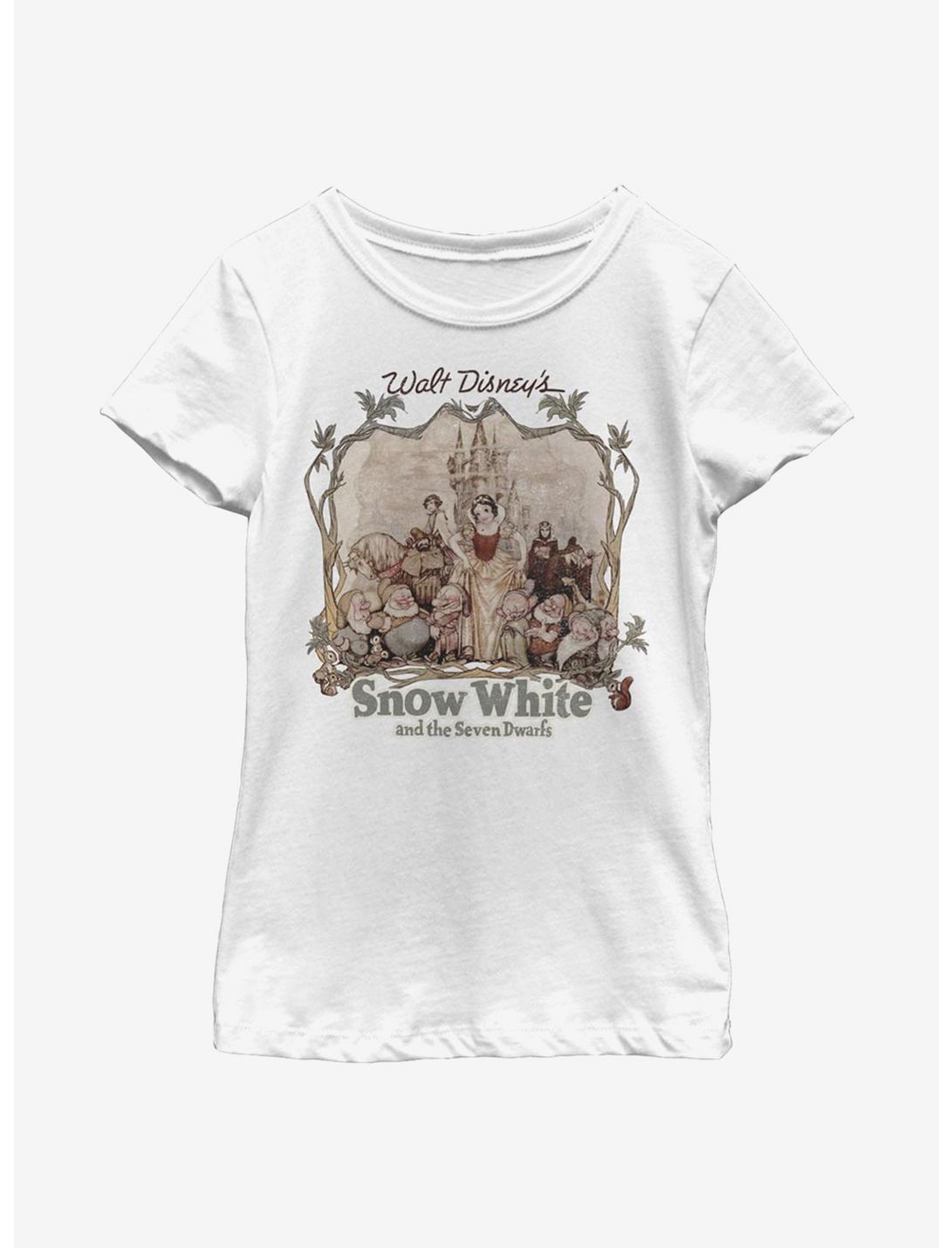 Disney Snow White And The Seven Dwarfs Friends Youth Girls T-Shirt, WHITE, hi-res