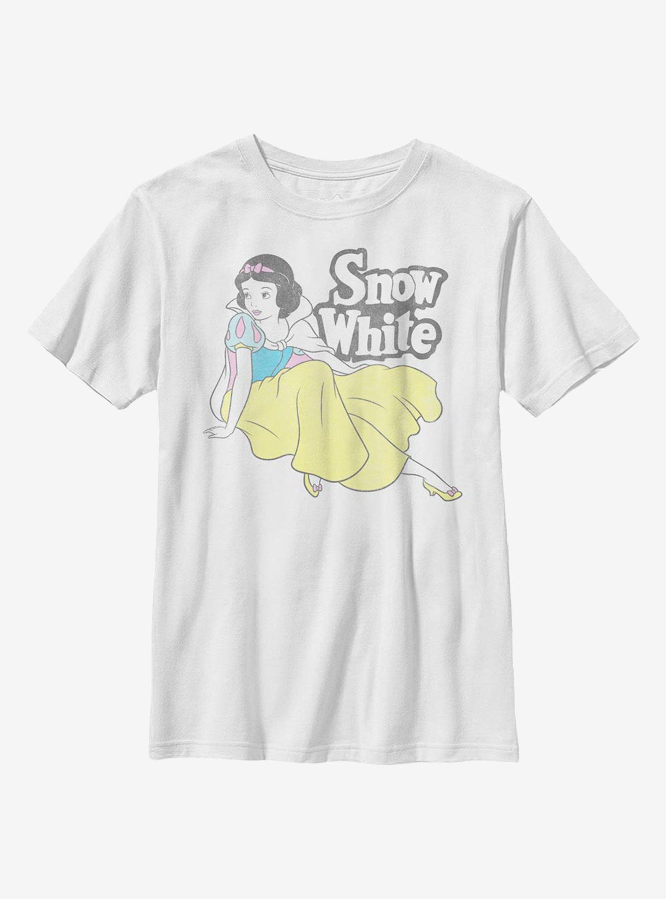 Disney Snow White And The Seven Dwarfs Vintage Youth T-Shirt, WHITE, hi-res