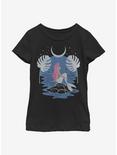 Disney The Little Mermaid Celestial Ariel Youth Girls T-Shirt, BLACK, hi-res
