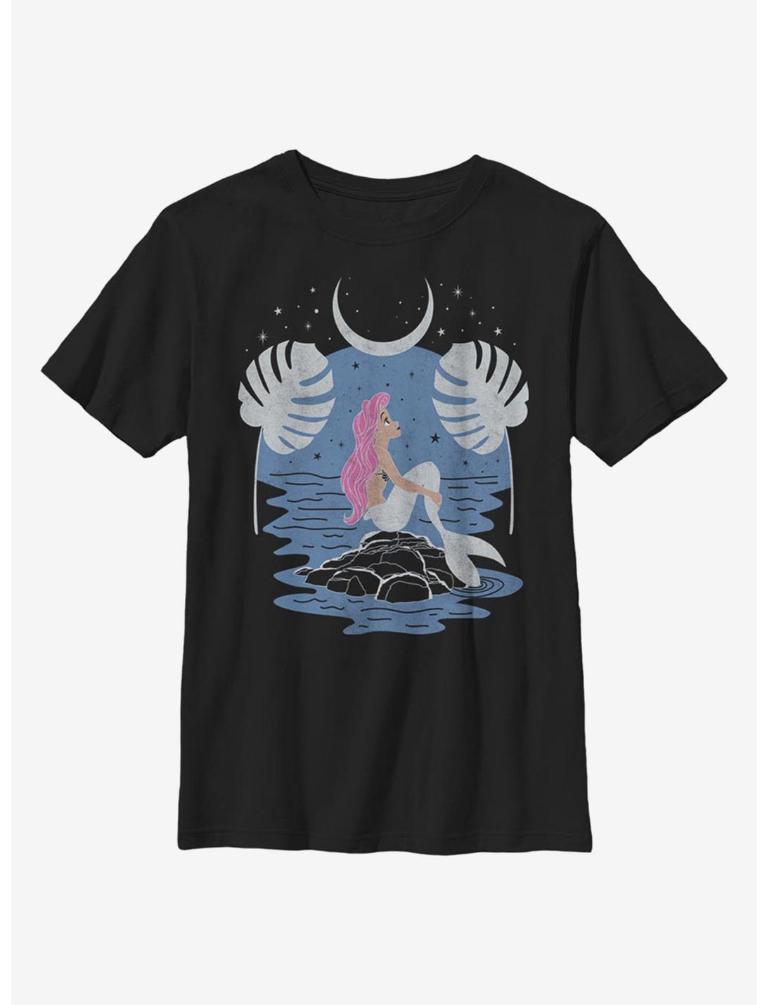 Disney The Little Mermaid Celestial Ariel Youth T-Shirt, BLACK, hi-res