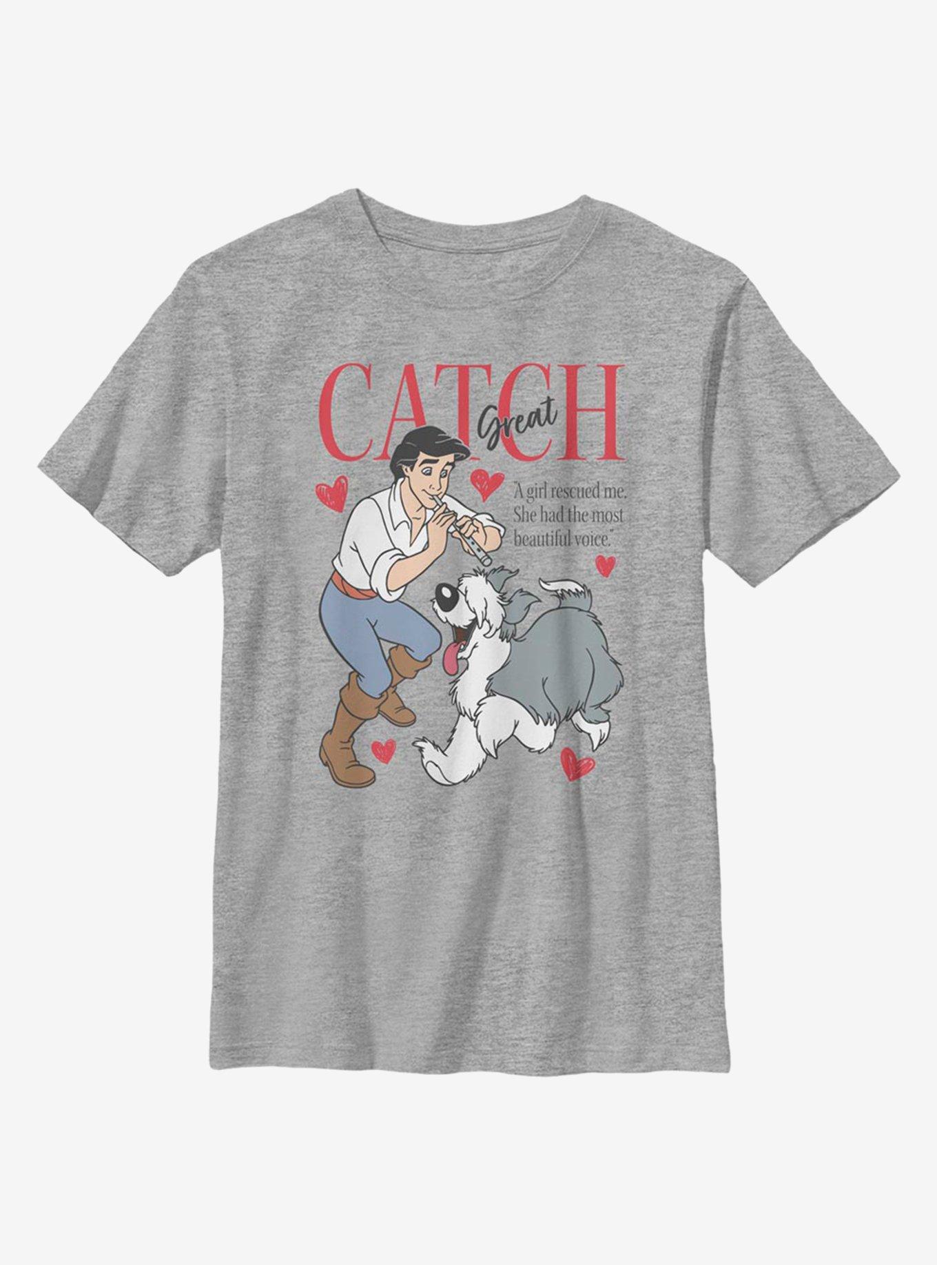 Disney The Little Mermaid Great Catch Youth T-Shirt, , hi-res