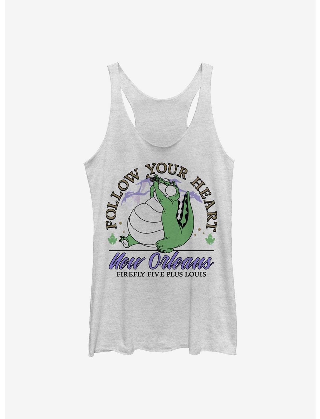 Disney The Princess And The Frog Firefly Five Womens Tank Top, WHITE HTR, hi-res