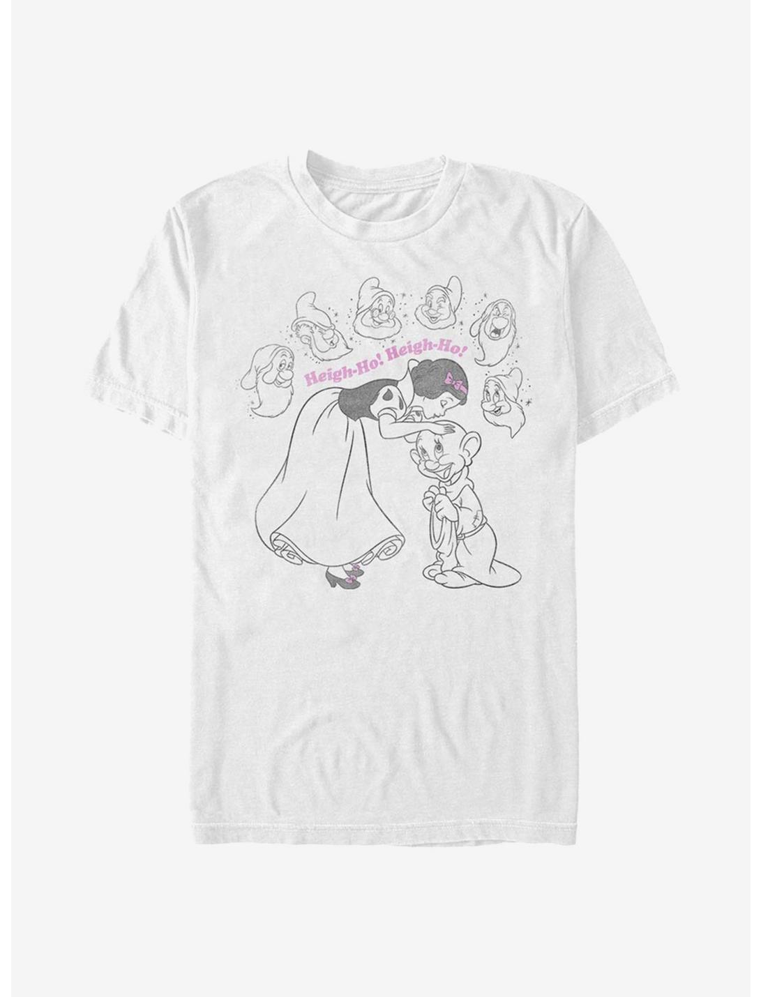 Disney Snow White And The Seven Dwarfs Heigh-Ho T-Shirt, WHITE, hi-res