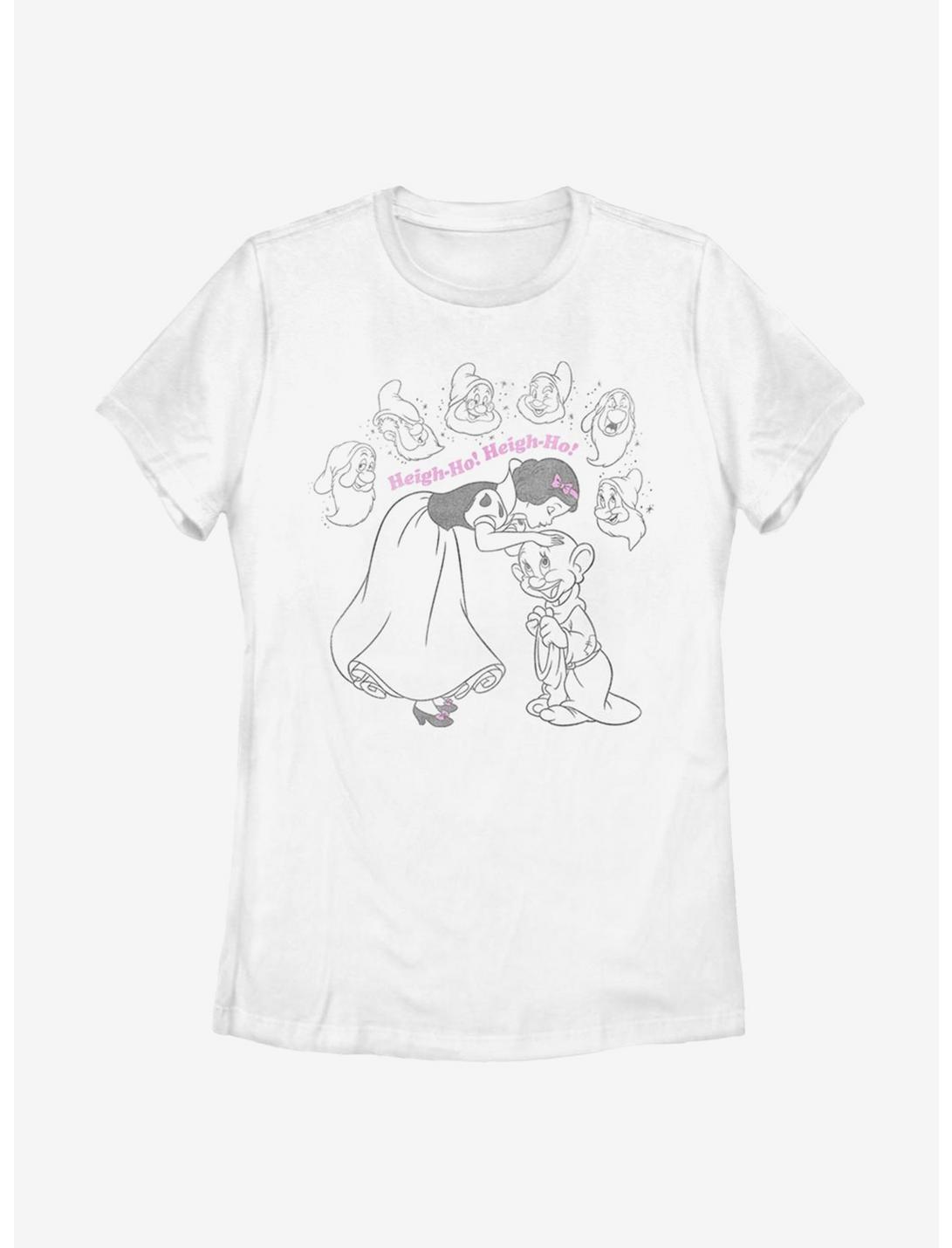 Disney Snow White And The Seven Dwarfs Heigh-Ho Womens T-Shirt, WHITE, hi-res