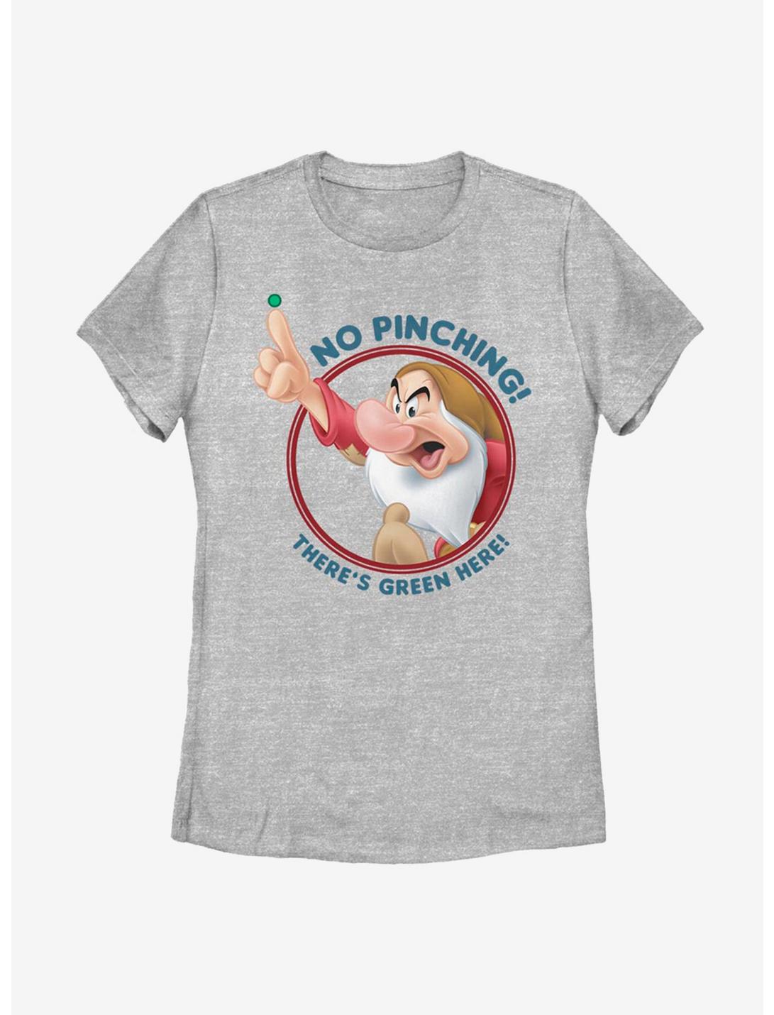 Disney Snow White And The Seven Dwarfs No Pinching Grumpy Womens T-Shirt, BLACK, hi-res