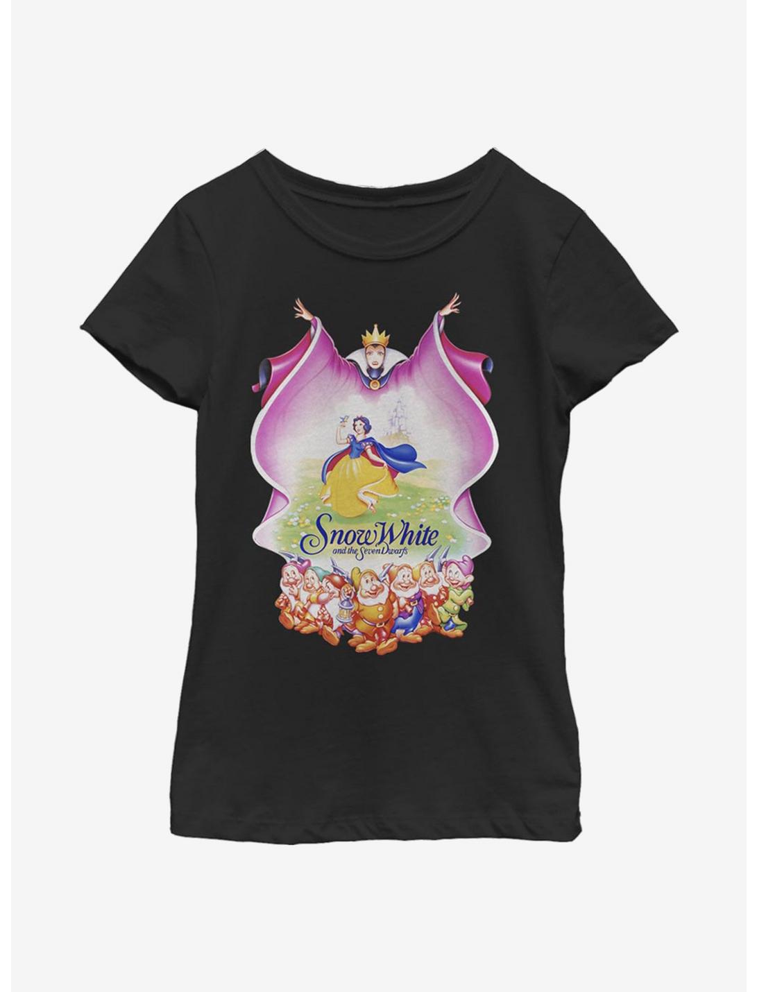 Disney Snow White And The Seven Dwarfs Classic Snow White Youth Girls T-Shirt, BLACK, hi-res