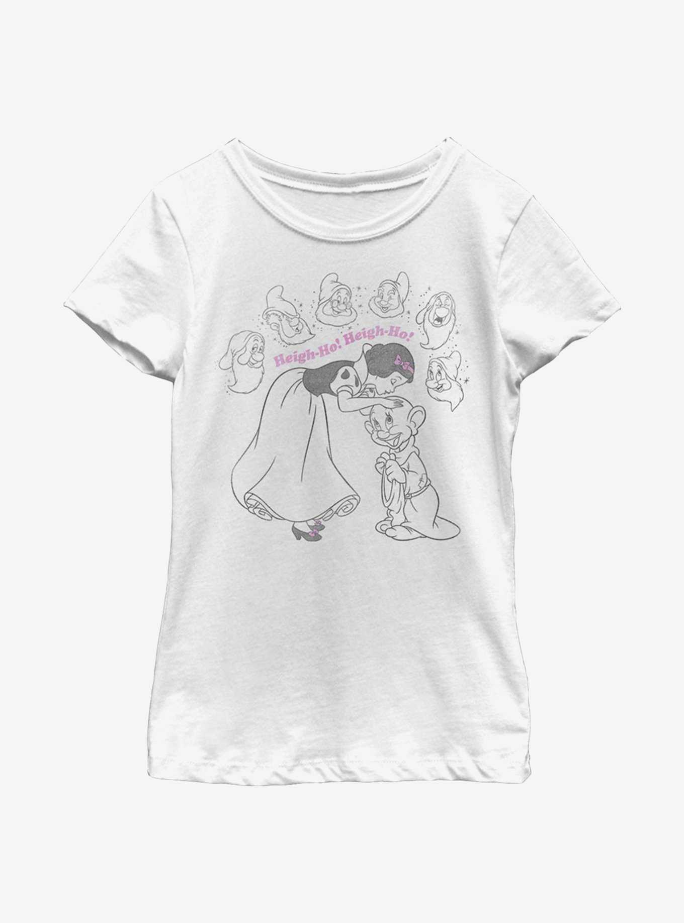 Disney Snow White And The Seven Dwarfs Heigh-Ho Youth Girls T-Shirt, , hi-res