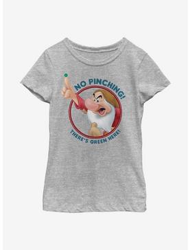 Disney Snow White And The Seven Dwarfs No Pinching Grumpy Youth Girls T-Shirt, NAVY, hi-res