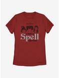Disney Hocus Pocus Hair SilhouetteSpell Womens T-Shirt, RED, hi-res