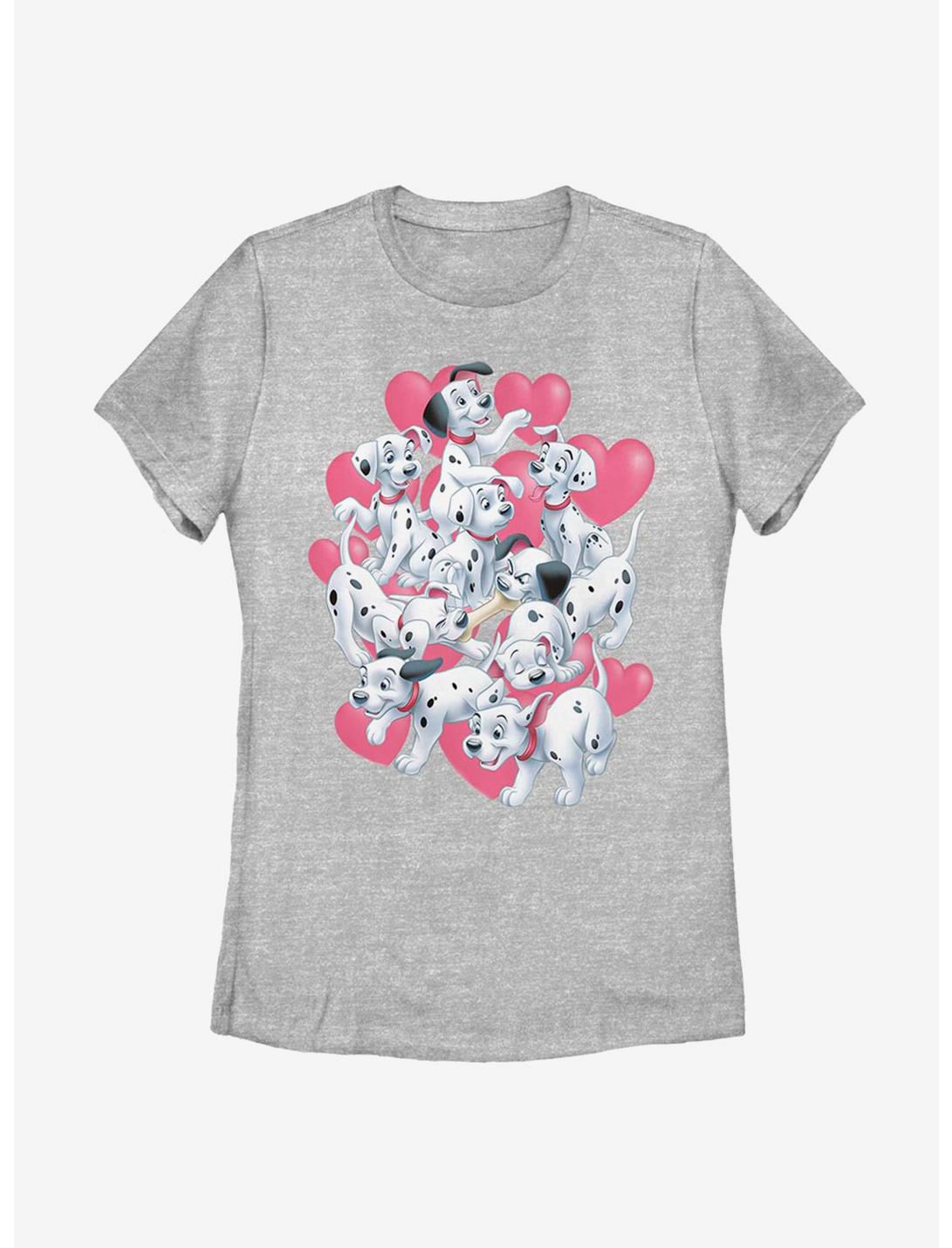 Disney 101 Dalmatians Dalmatian Group Valentines Womens T-Shirt, ATH HTR, hi-res