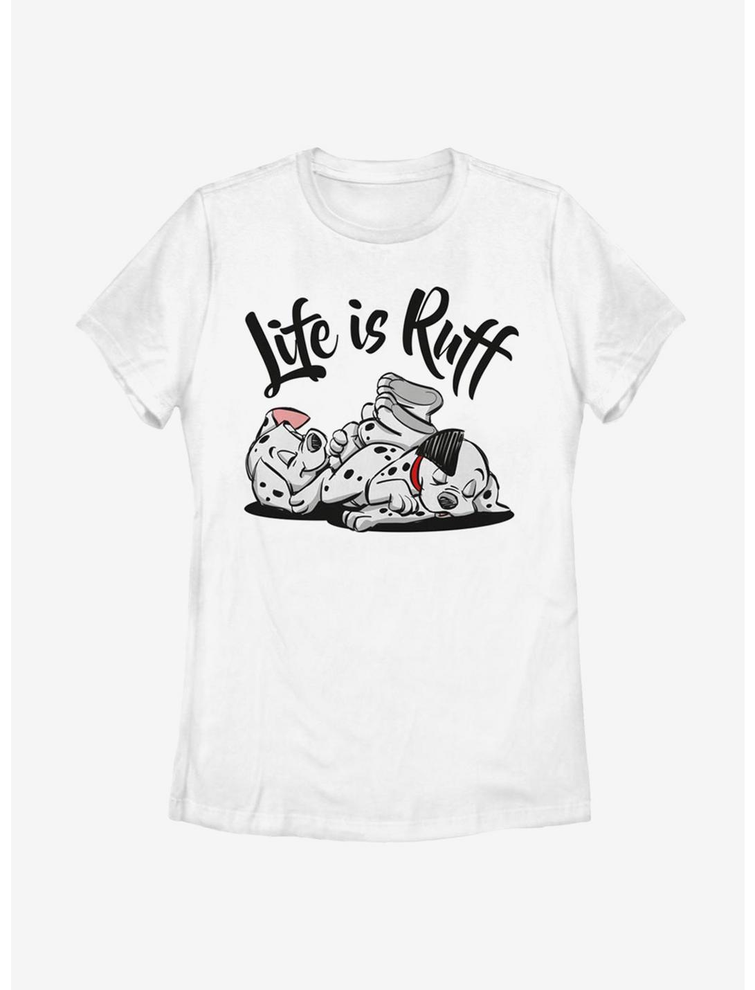 Disney 101 Dalmatians Life Ruff Womens T-Shirt, WHITE, hi-res
