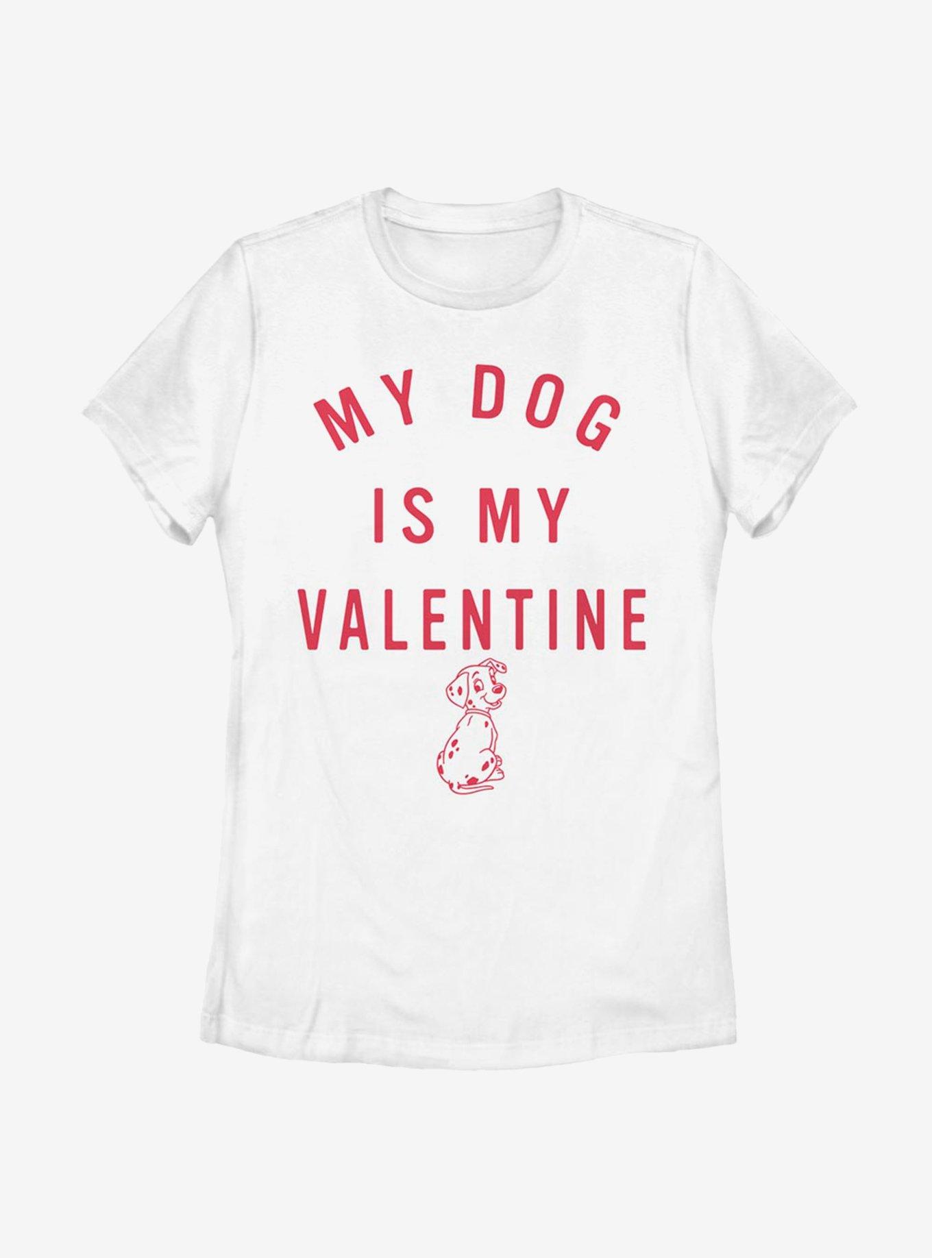 Disney 101 Dalmatians Valentine Pup Womens T-Shirt, WHITE, hi-res