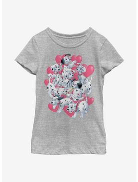 Disney 101 Dalmatians Dalmatian Group Valentines Youth Girls T-Shirt, , hi-res