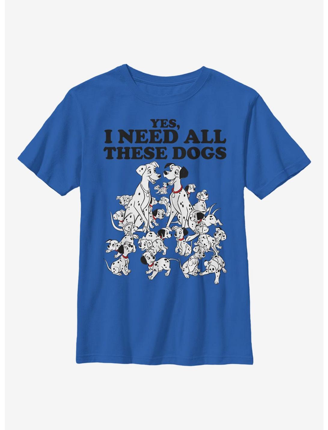 Disney 101 Dalmatians All These Dogs Youth T-Shirt, ROYAL, hi-res