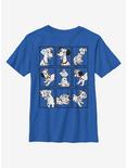 Disney 101 Dalmatians Dalmatian Box Up Youth T-Shirt, ROYAL, hi-res