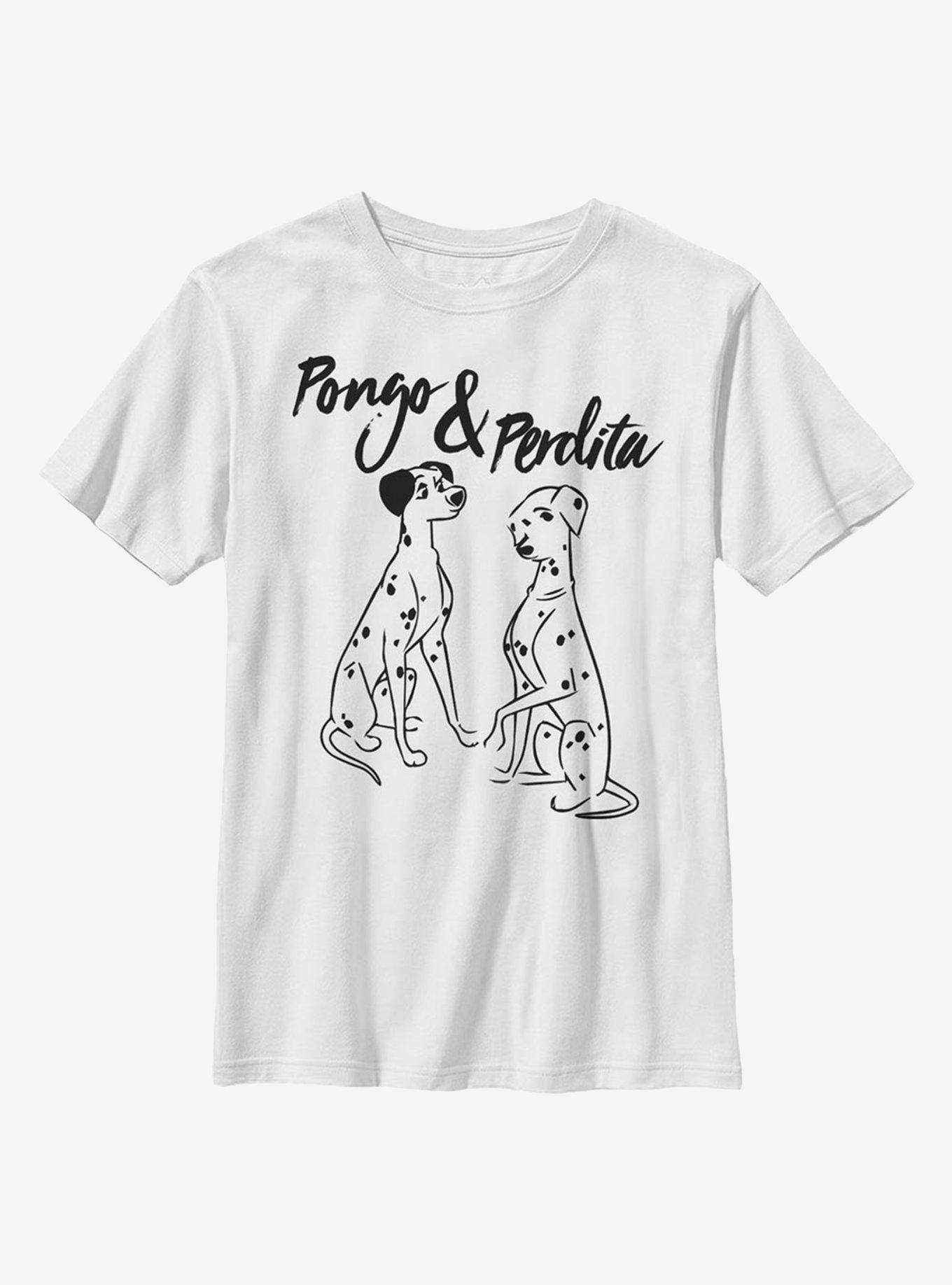 Disney 101 Dalmatians Pongo Perdita Youth T-Shirt, WHITE, hi-res