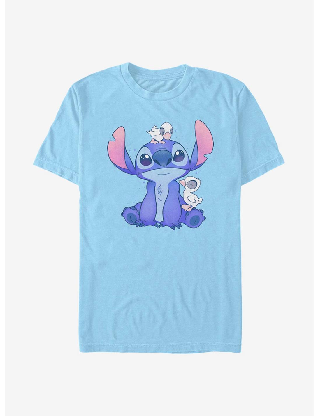 Disney Lilo And Stitch Cute Ducks T-Shirt, LT BLUE, hi-res