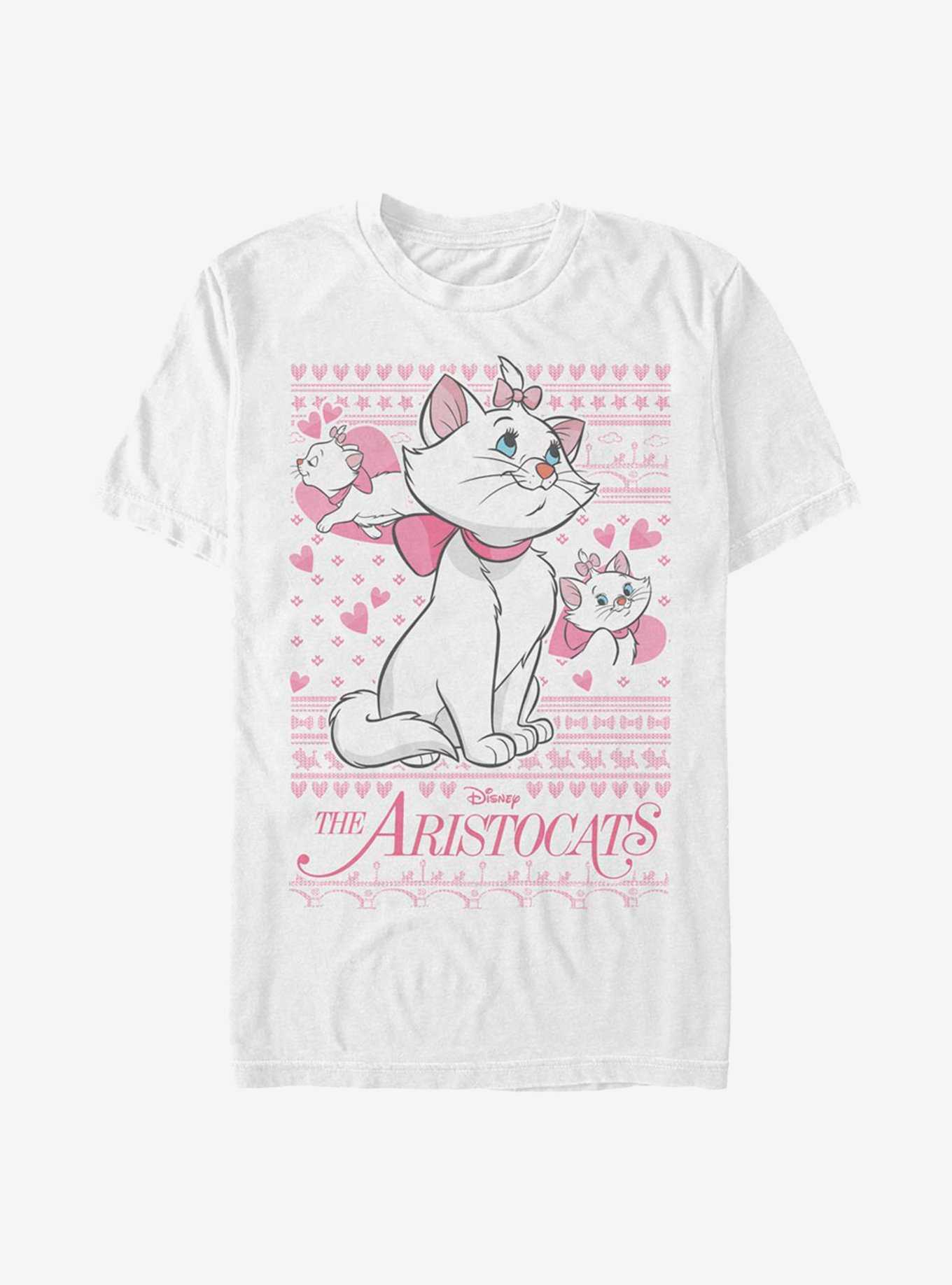 Disney Aristocats Marie Holiday Sweater Pattern T-Shirt, , hi-res