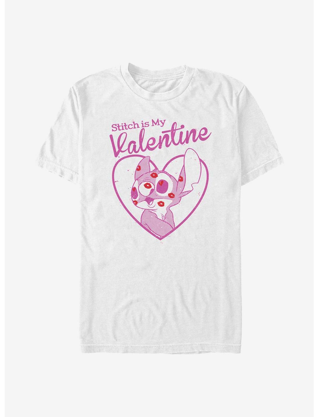 Disney Lilo And Stitch Valentine T-Shirt, WHITE, hi-res