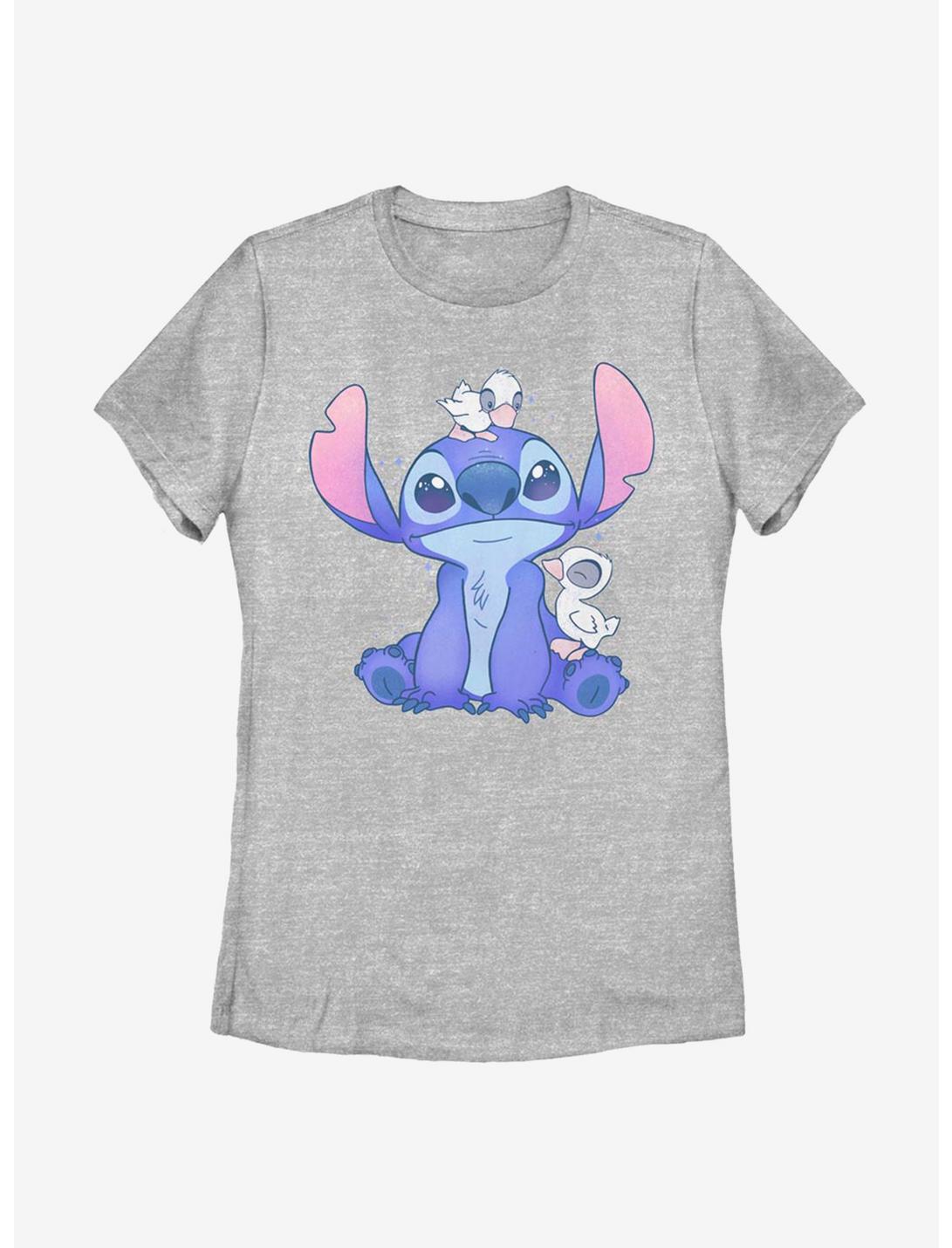 Disney Lilo And Stitch Cute Ducks Womens T-Shirt, ATH HTR, hi-res
