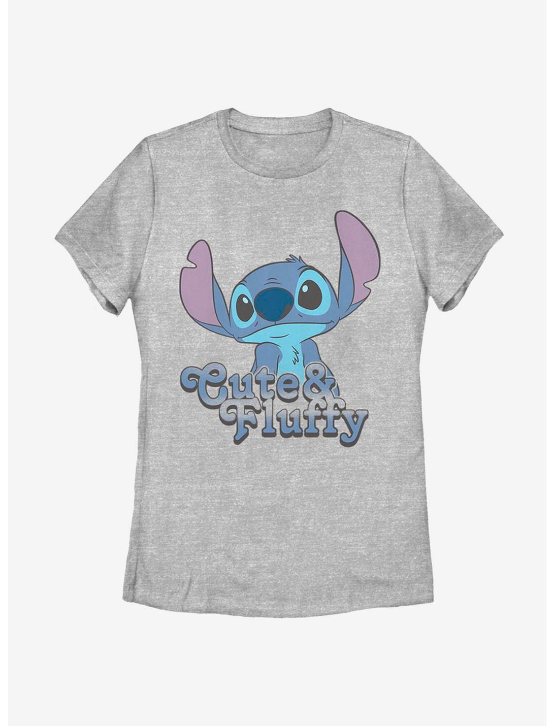 Disney Lilo And Stitch Fluffy Stitch Womens T-Shirt, ATH HTR, hi-res