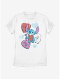 Disney Lilo And Stitch Heart Pizza Womens T-Shirt, WHITE, hi-res