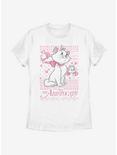 Disney Aristocats Marie Holiday Sweater Pattern Womens T-Shirt, WHITE, hi-res