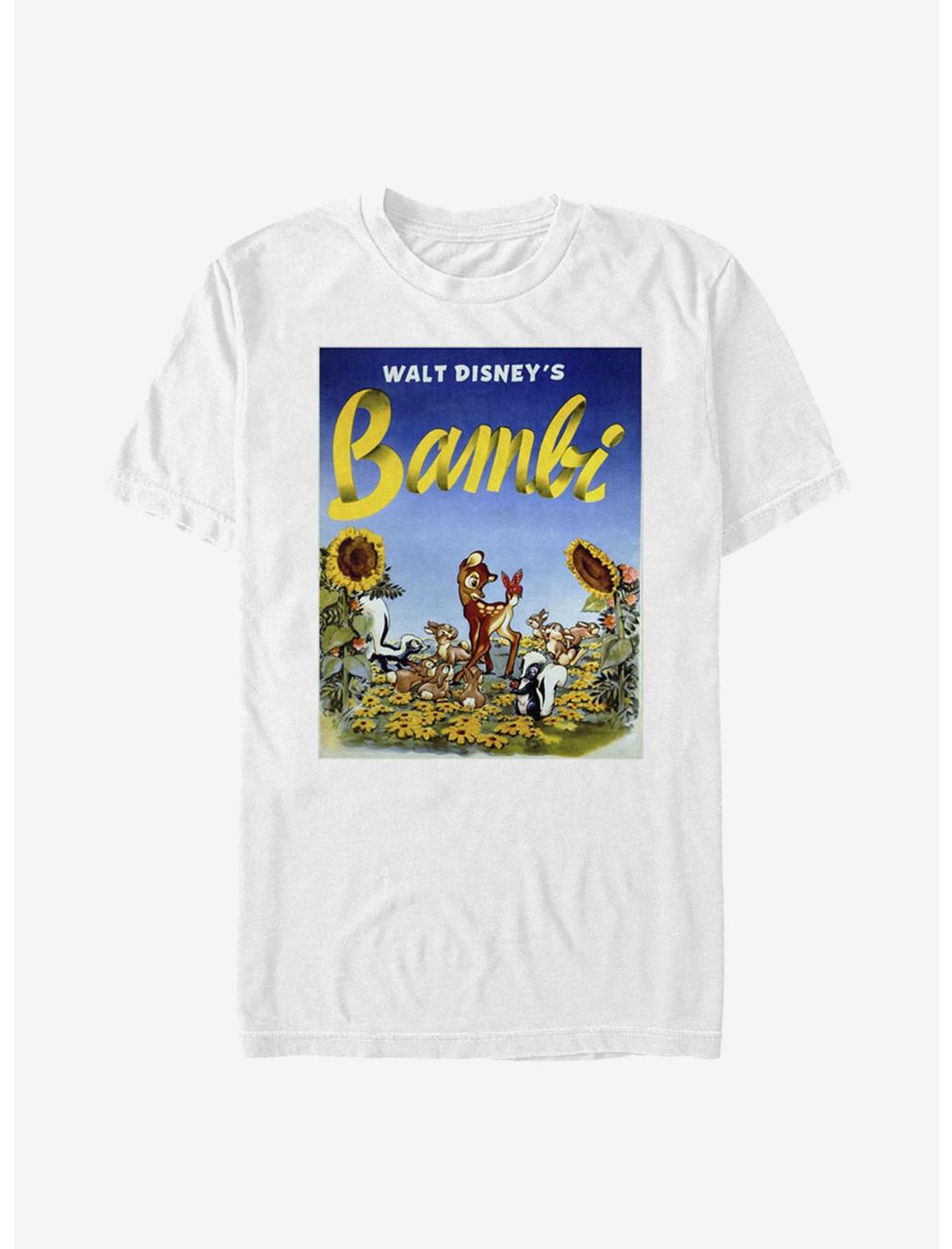 Disney Bambi Sunflowers T-Shirt, WHITE, hi-res