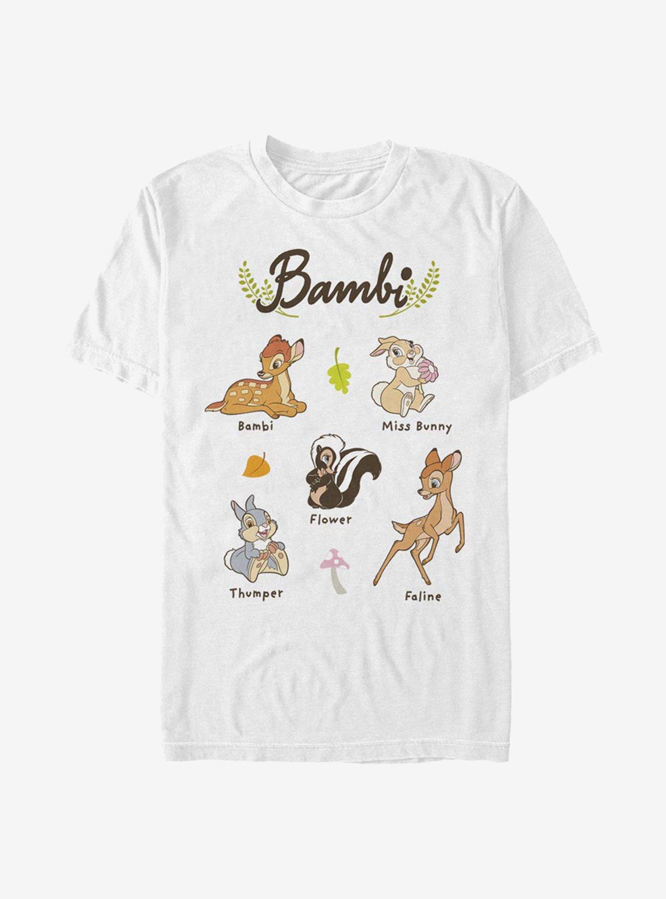 Disney Bambi Textbook T-Shirt, WHITE, hi-res