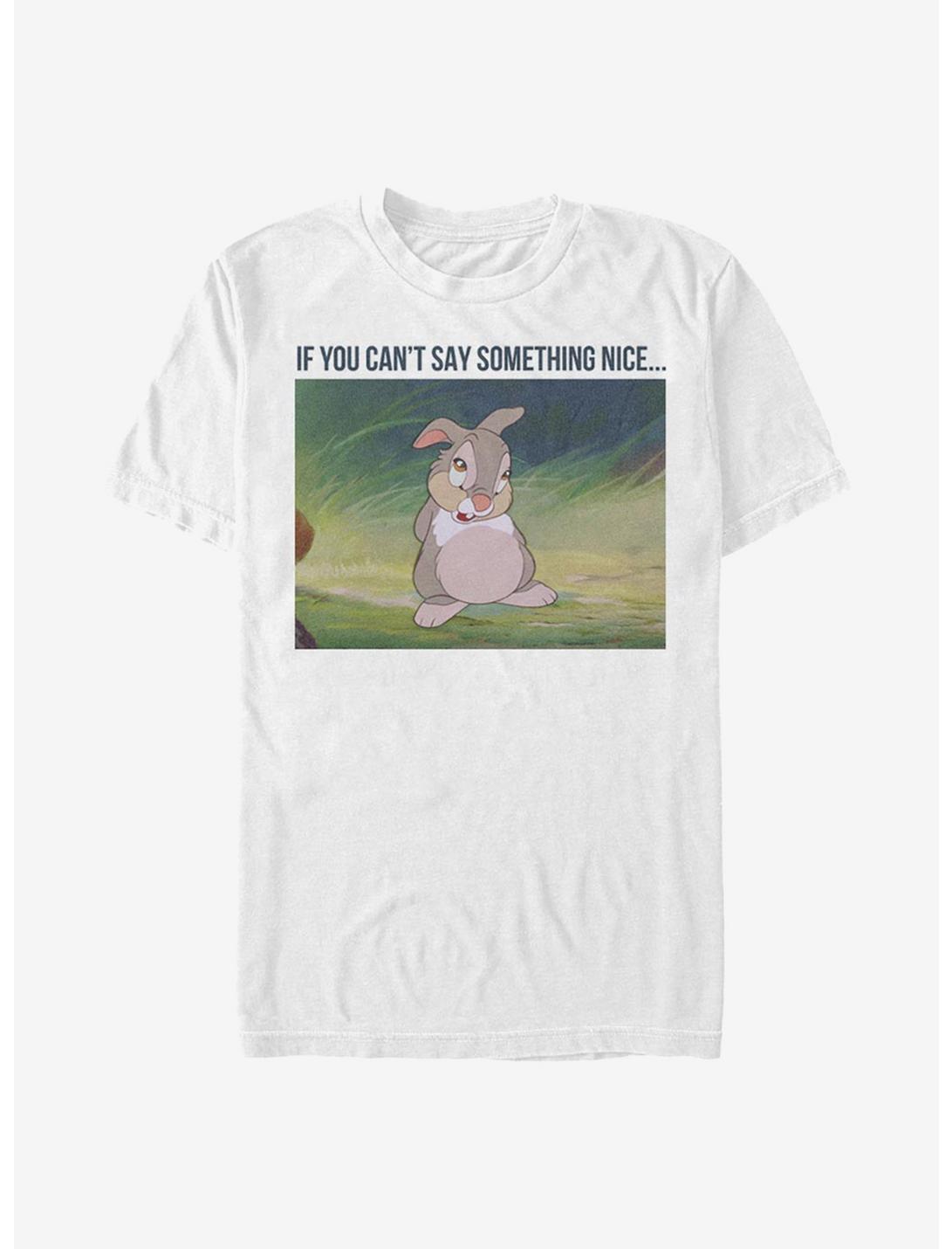 Disney Bambi Thumper Meme T-Shirt, WHITE, hi-res