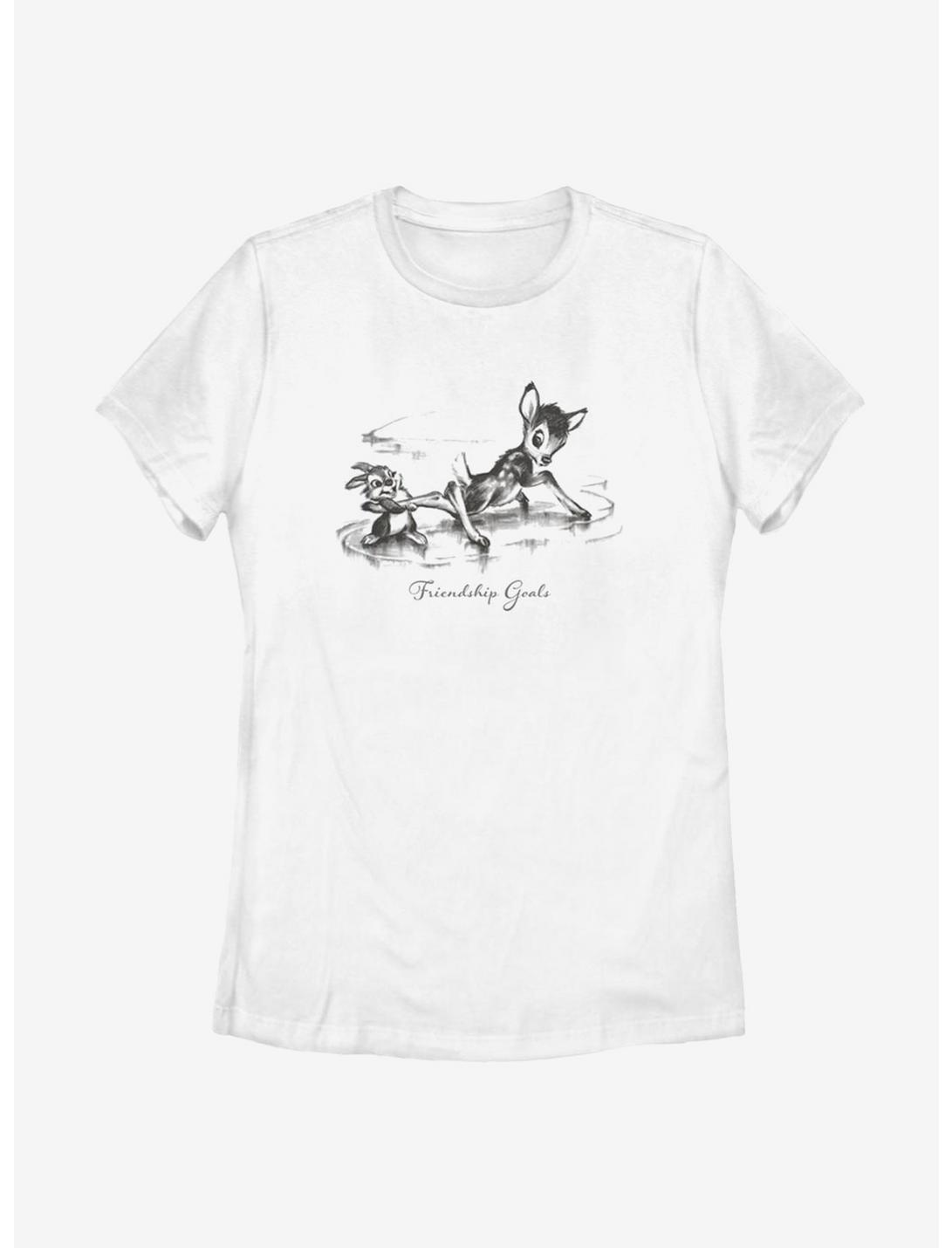 Disney Bambi Friendship Womens T-Shirt, WHITE, hi-res