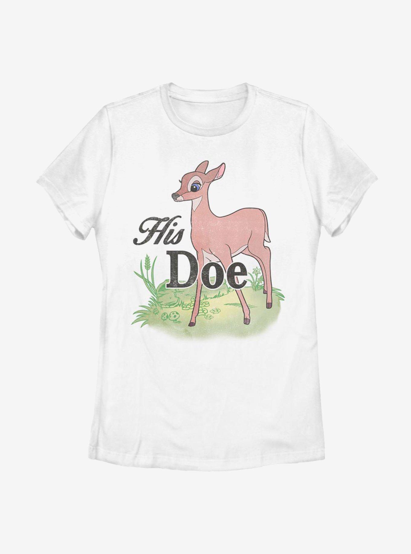 Disney Bambi Doe Faline Womens T-Shirt - WHITE | BoxLunch