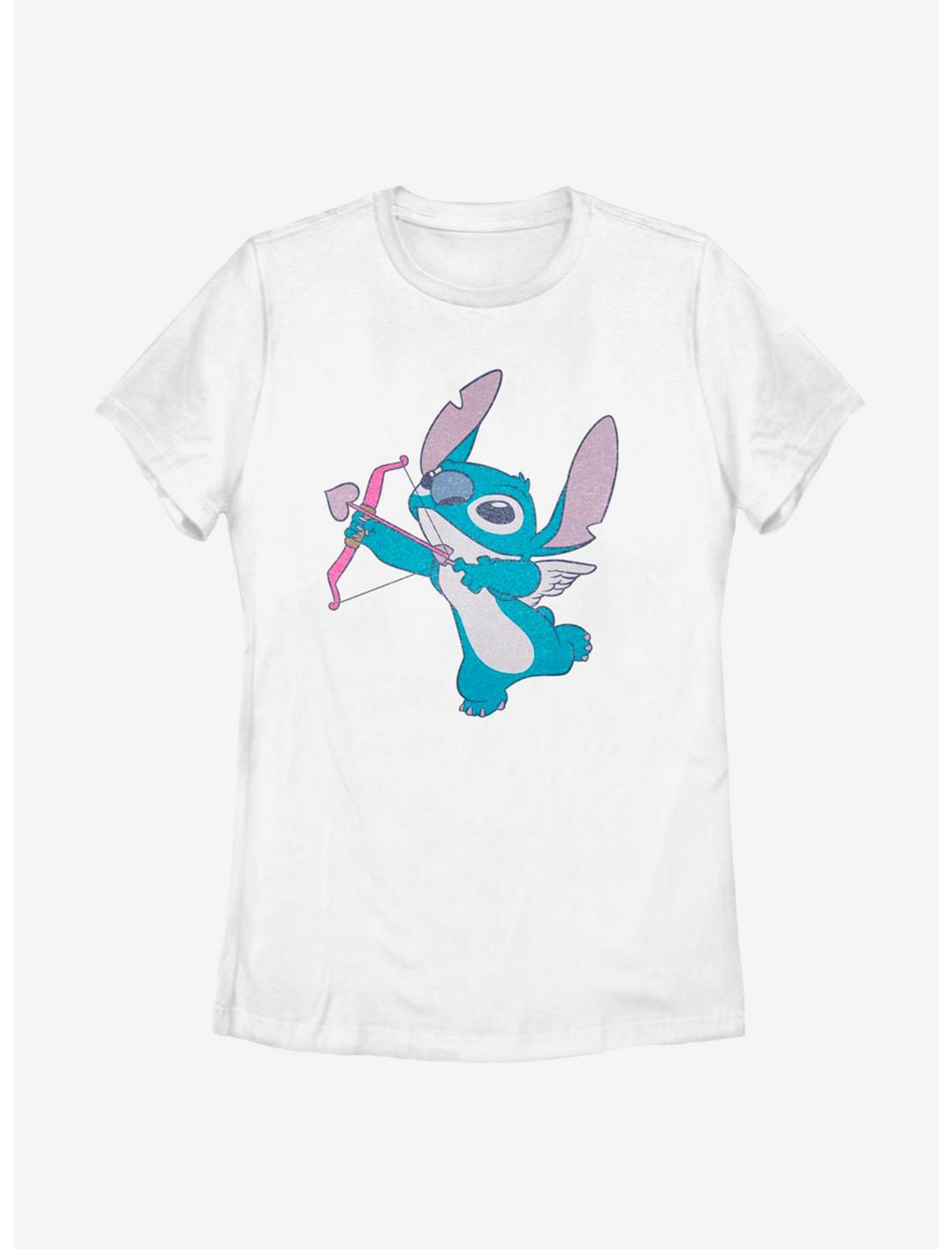 Disney Lilo And Stitch Love Shot Womens T-Shirt, WHITE, hi-res