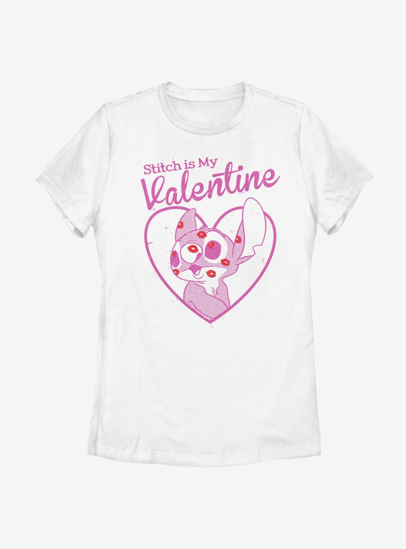 Disney Lilo And Stitch Valentine Womens T-Shirt, , hi-res