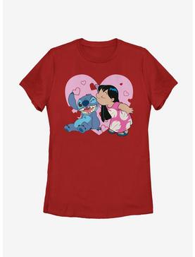 Disney Lilo And Stitch Lilo And Valentines Kisses Womens T-Shirt, , hi-res