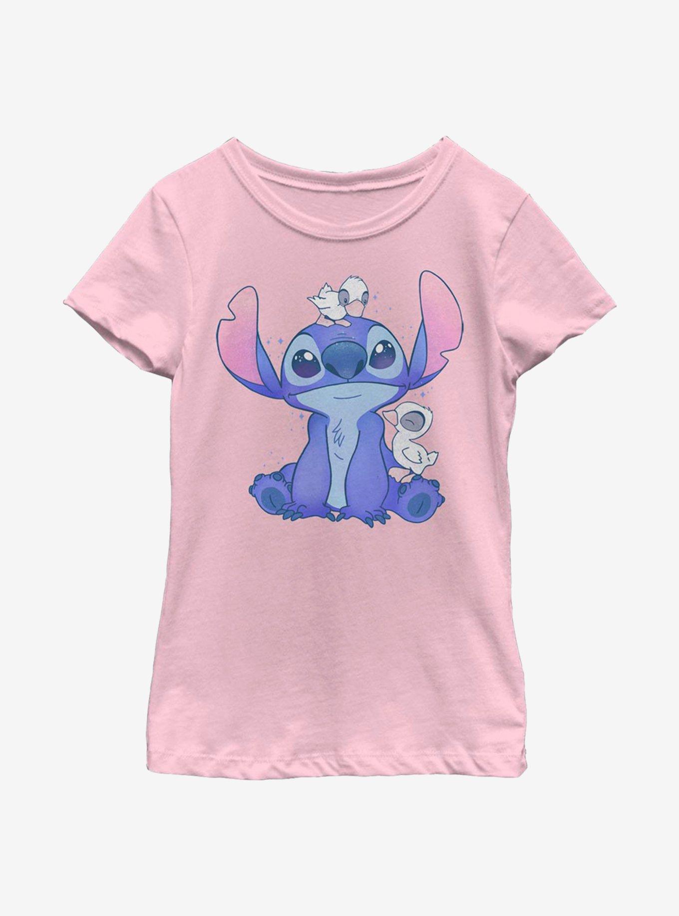 Disney Lilo And Stitch Cute Ducks Youth Girls T-Shirt, , hi-res