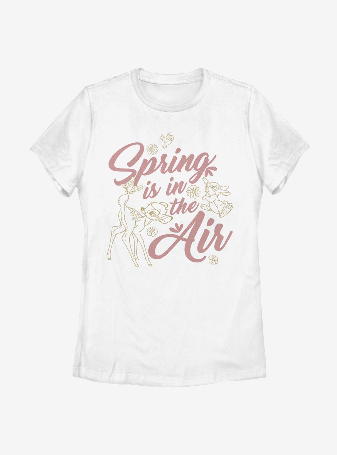 Disney Bambi Spring Forest Womens T-Shirt, WHITE, hi-res