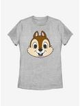 Disney Chip And Dale Chip Big Face Womens T-Shirt, ATH HTR, hi-res