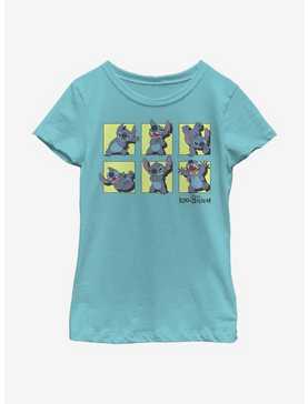Disney Lilo And Stitch Poses Youth Girls T-Shirt, , hi-res