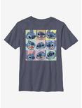Disney Lilo And Stitch 9 Box Stitch Youth T-Shirt, NAVY HTR, hi-res