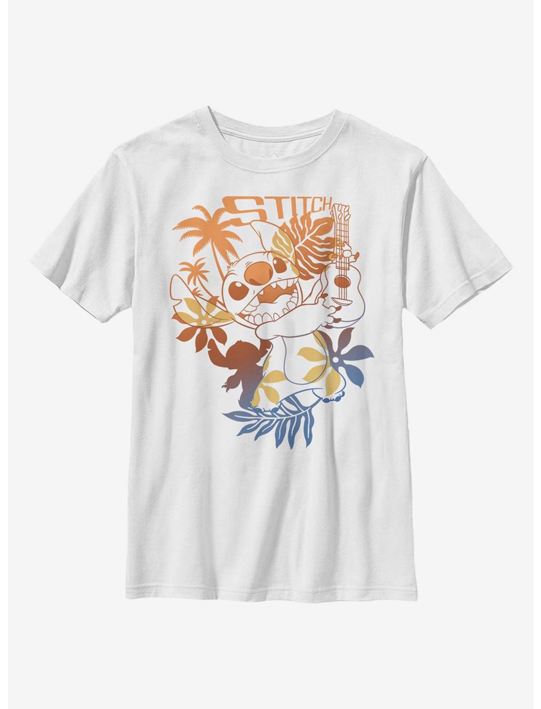 Disney Lilo And Stitch Aloha Stitch Youth T-Shirt, WHITE, hi-res