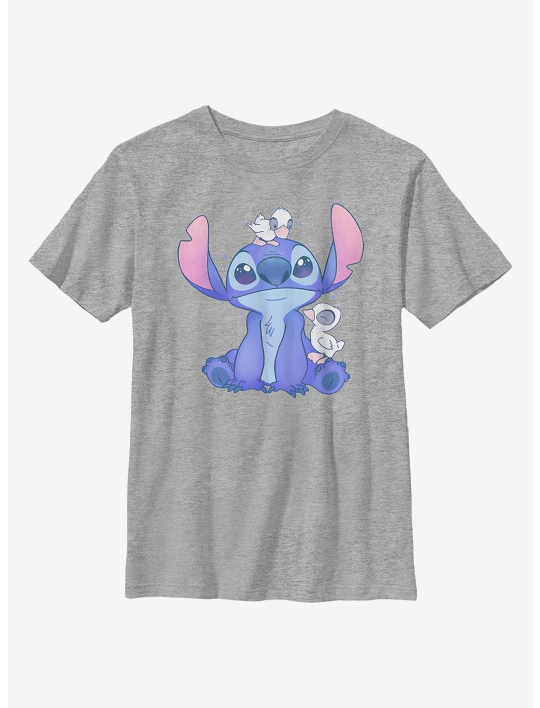 Disney Lilo And Stitch Cute Ducks Youth T-Shirt, ATH HTR, hi-res