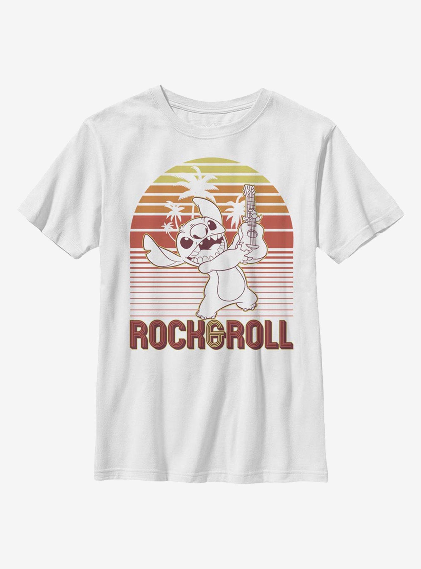Disney Lilo And Stitch Rock And Roll Stitch Youth T-Shirt, , hi-res