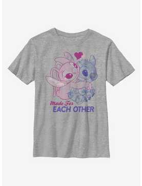 Disney Lilo And Stitch Angel Together Youth T-Shirt, , hi-res