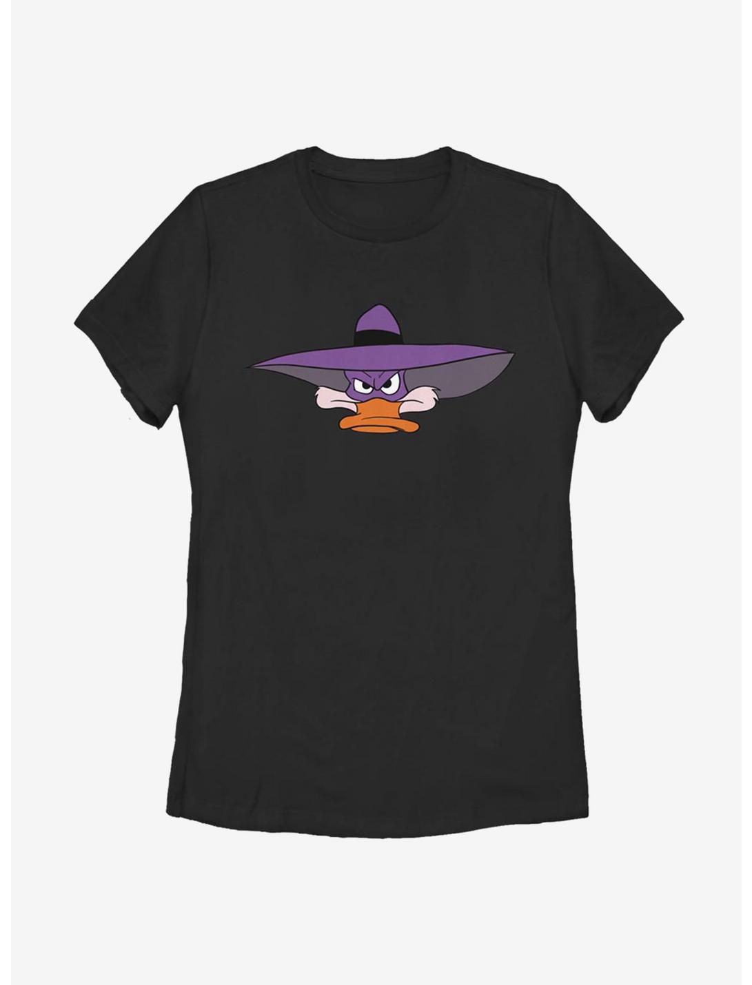 Disney Darkwing Duck Darkwing Bighead Womens T-Shirt, BLACK, hi-res
