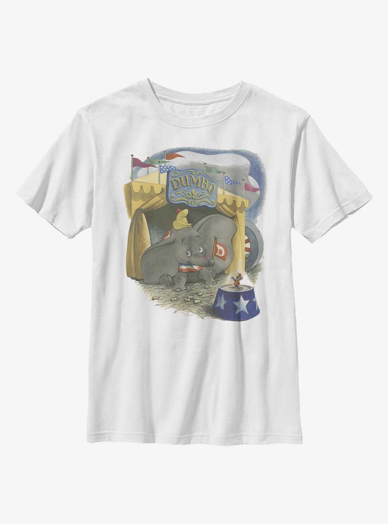 Disney Dumbo Illustrated Elephant Youth T-Shirt, , hi-res